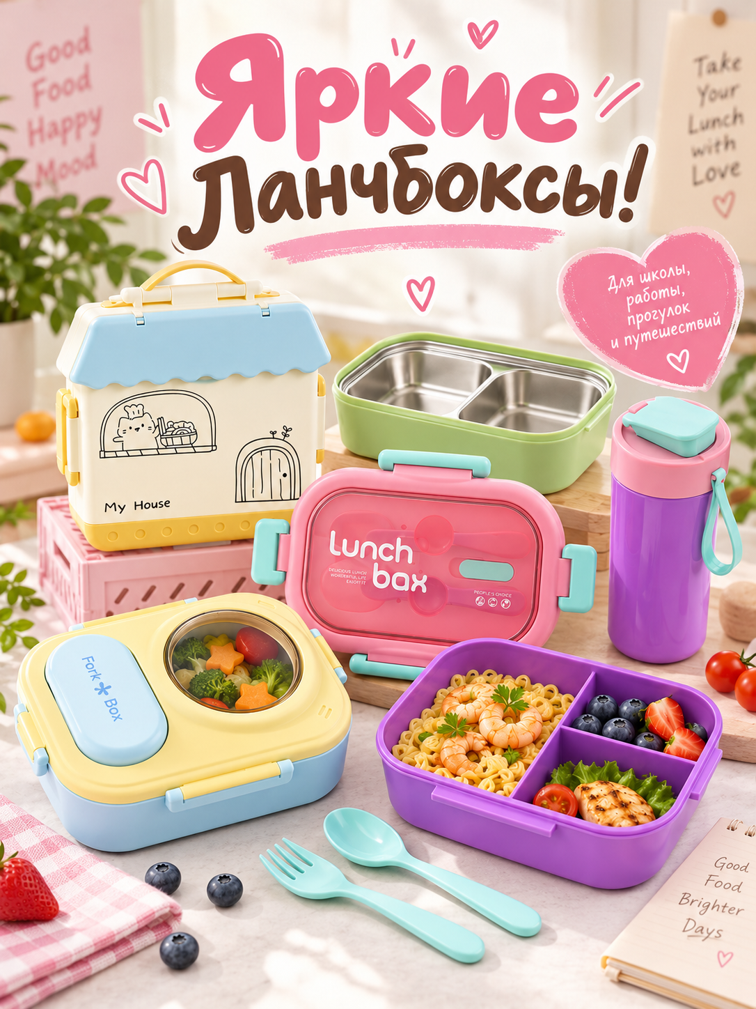 В школу и на работу. Обед всегда с тобой! 🥪